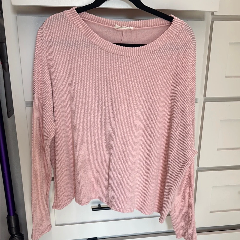 Pink Knit Sweater Top - Picture 1 of 3